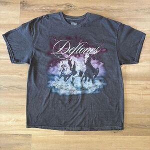 Deftones Swerve City Horses Gray Shirt Size XL Metal Alt Numetal Rock Oversized